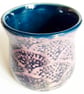 Purple Patterned Mug -Hand Thrown Stoneware Ceramic Mug - Image 3