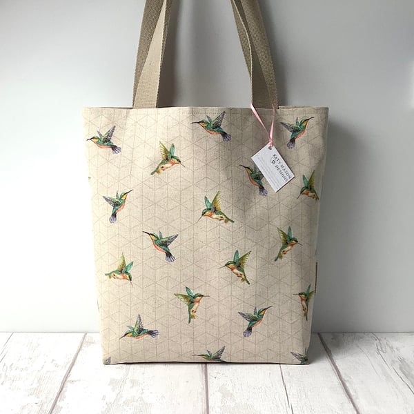 Tote Bag - Hummingbirds - Green
