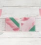 Individually Made Pink and Green Fused Glass Coasters - Set of 2 - Image 7
