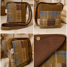 Harris Tweed patchwork crossbody bag 