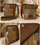 Harris Tweed patchwork crossbody bag 