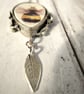 Bee Pattern - Broken China Pendant Necklace - Boho Style - Image 5