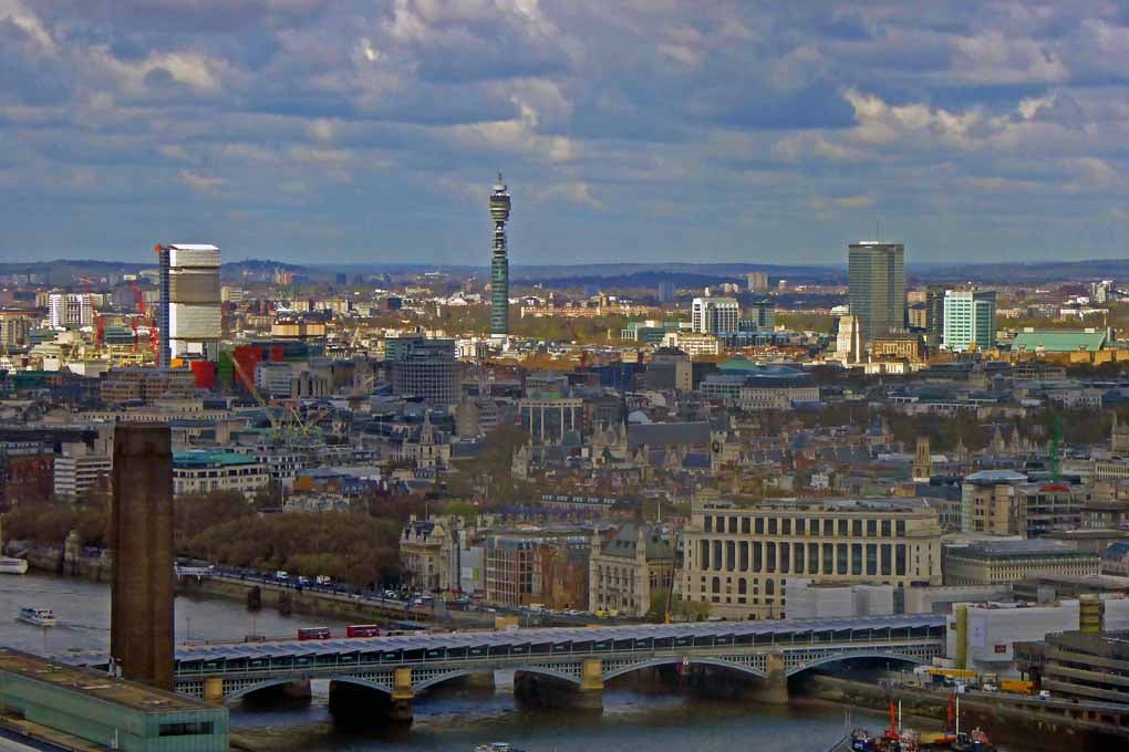 BT Tower London Skyline Cityscape England UK Photograph Print