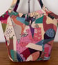Bucket bags tote bags abstract faces  - Image 1