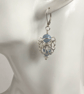 Sterling Silver Angelite Chainmaille Earrings - Image 8