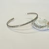 Silver Birch Cuff Bracelet, Hallmarked Cuffs