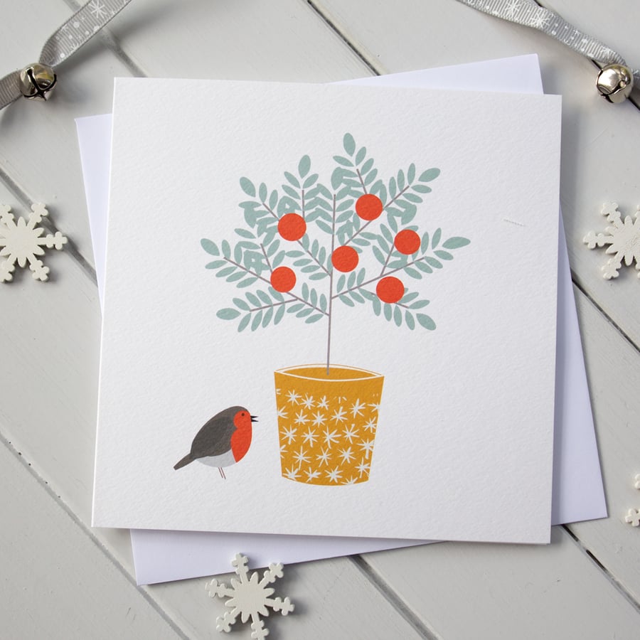 Xmas Berries Garden Christmas Card