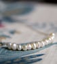 Pearl Necklace Silver & Pearls Row - Image 1