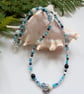Butterfly Seed Bead Multicoloured Necklace  - Image 4