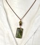 Fern Leaf Mixed Media Pendant - Image 1