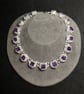 Bubbles Crackled Quartz and Amethyst handmade necklace - Image 10