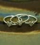 One Patterned Heart Stack ring - Image 4