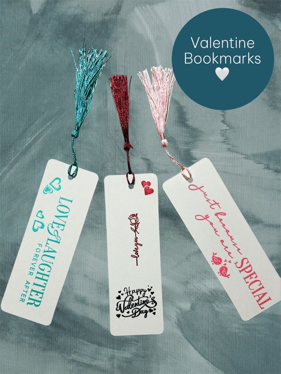 Motivational card bookmarks, extra strong eco alternative gift or card. 