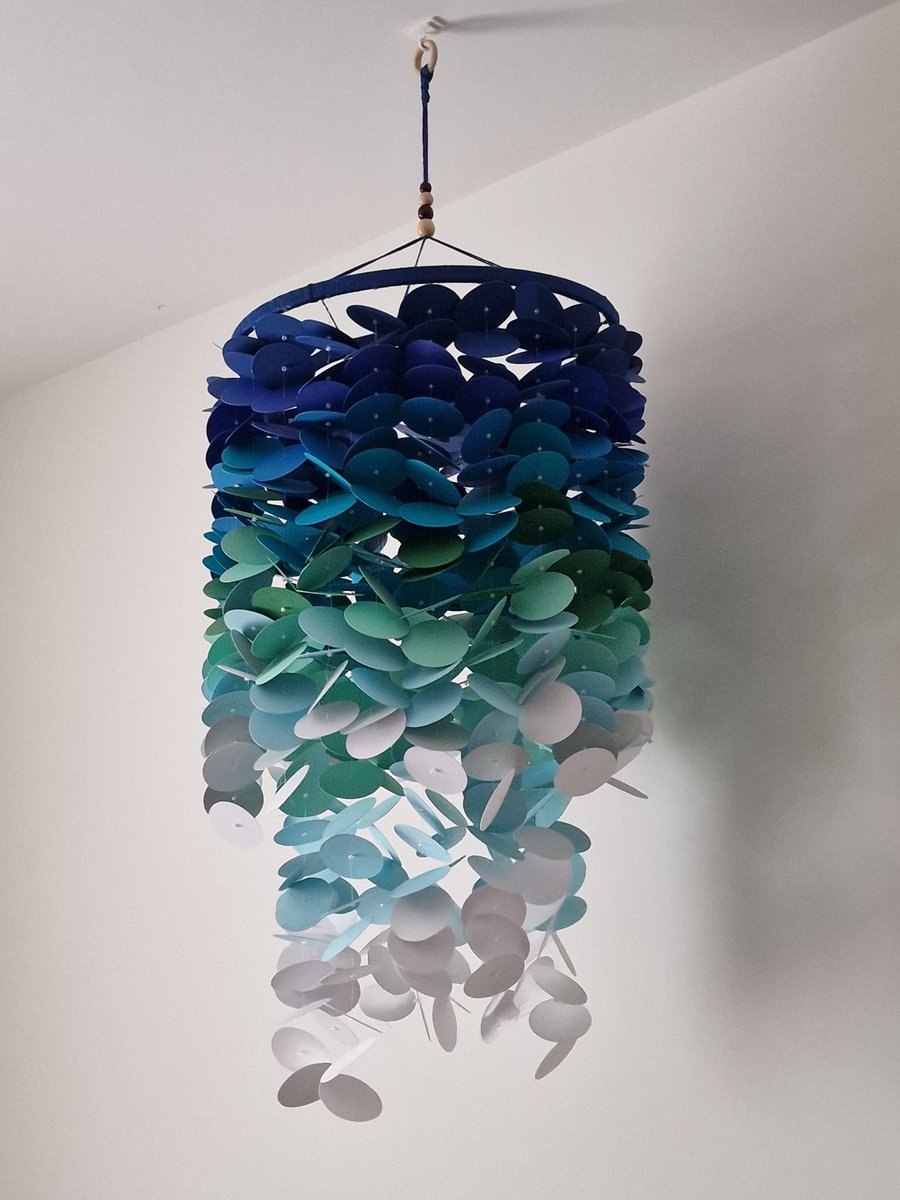 Handmade Ceiling Mobile - Nursery Hanging - Baby Room or Home Decor