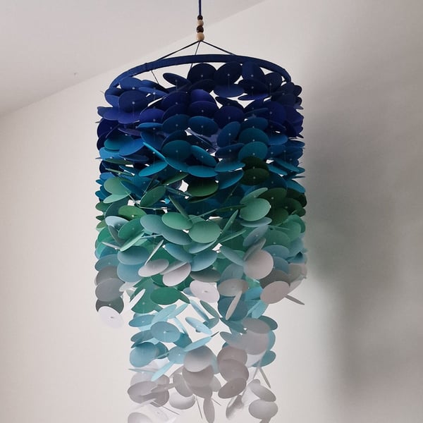Handmade Ceiling Mobile - Nursery Hanging - Baby Room or Home Decor