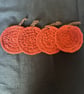 Orange Pumpkin Coasters 