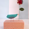 Turquoise Flower Bird