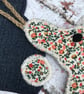 Rabbit Decorations One Liberty Fabric and One Denim Fabric - Image 3