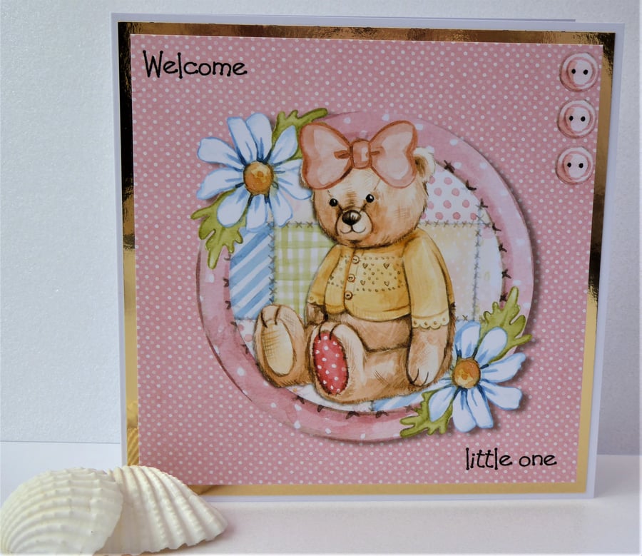 C3652 - New baby Girl Card