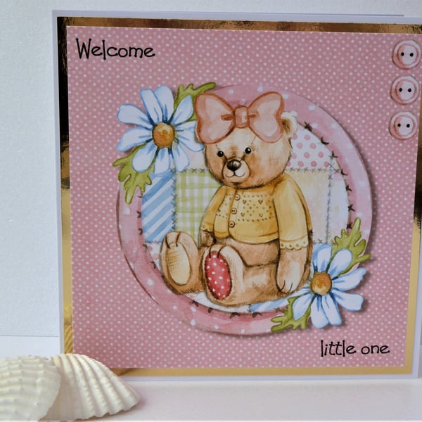 C3652 - New baby Girl Card