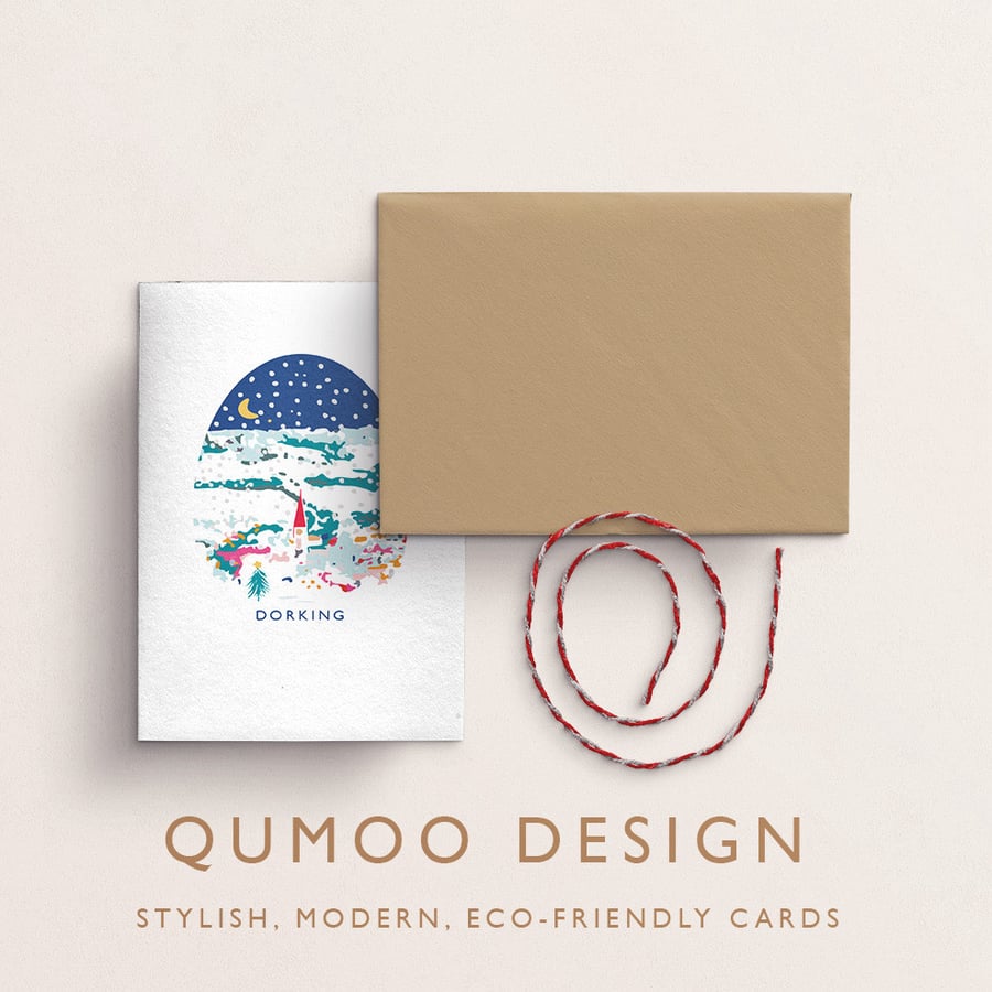 Christmas Card Dorking Surrey (QM273)