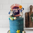 First Year around the sun cake topper 