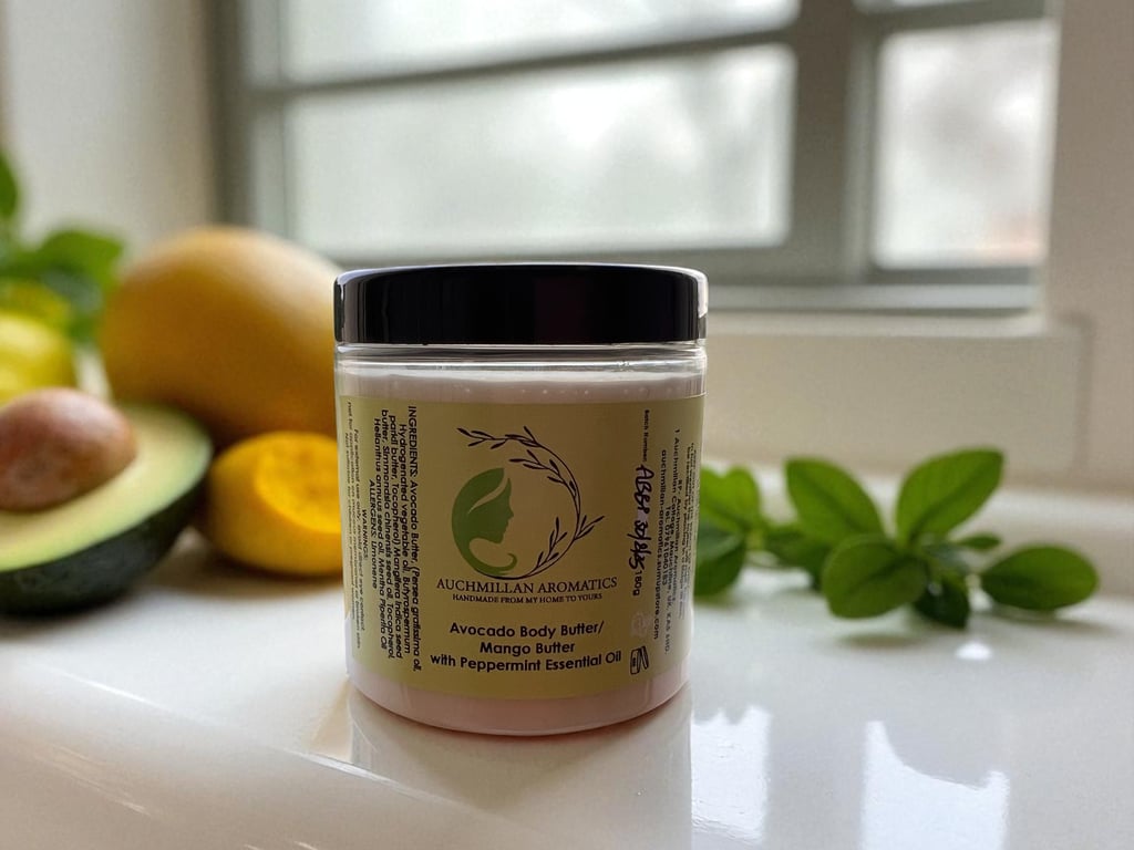 Avocado & Mango Body Butter with Peppermint Essential Oil