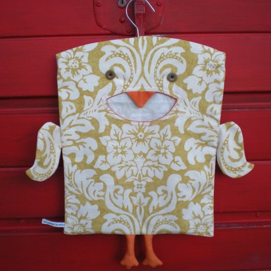 Daisy Hen Peg Bag - PegBag - Clothespin Bag