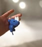 Handmade Crochet Blue Whale Keychain Amigurumi Bag Charm, Soft Plush Accessory - Image 1