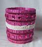 Handmade Metallic pinky purple indoor plant pot holder - Image 4