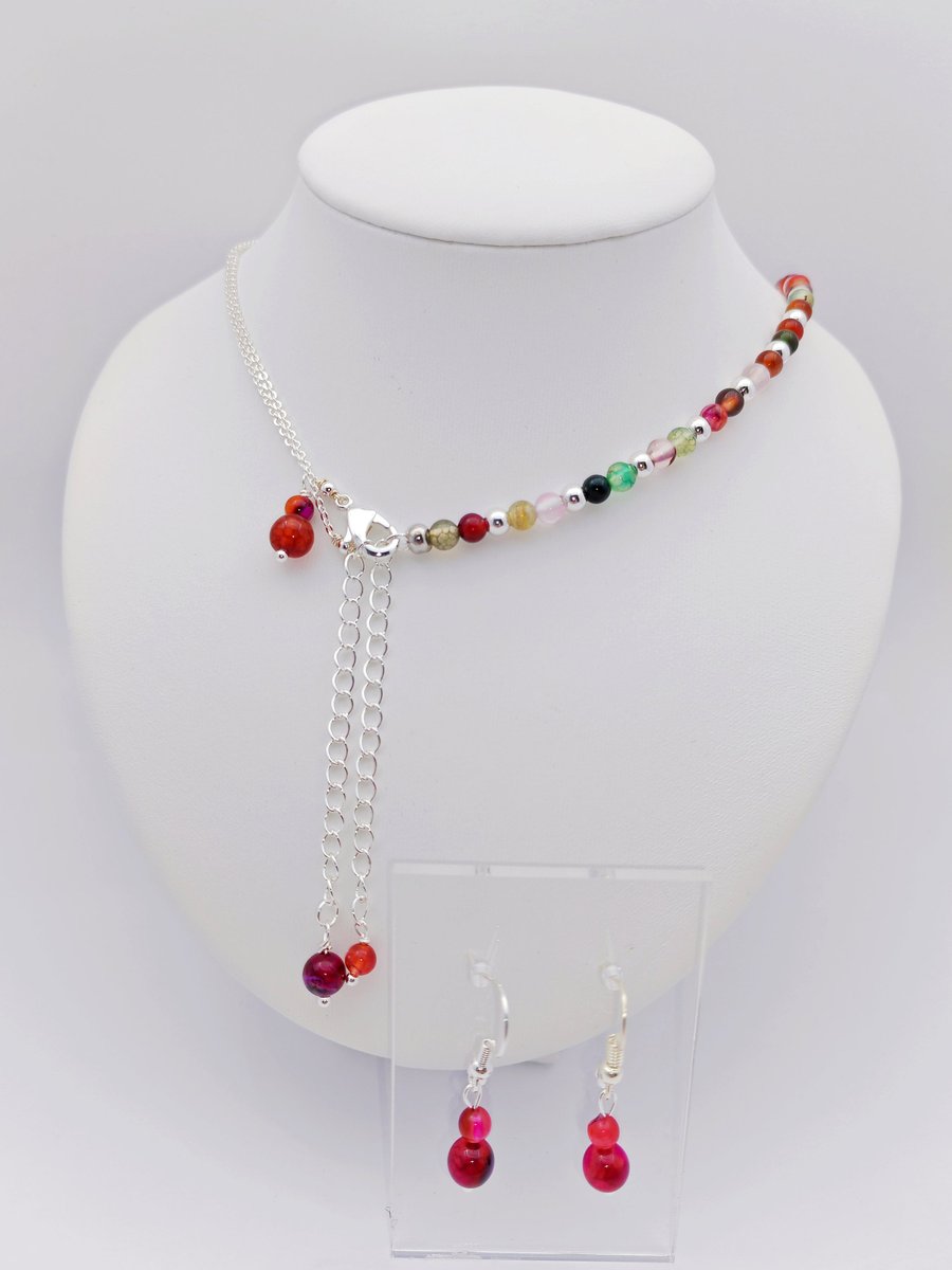 Multi purpose handmade necklace, Bracelet, earrings, Gemstone Necklace bracelets