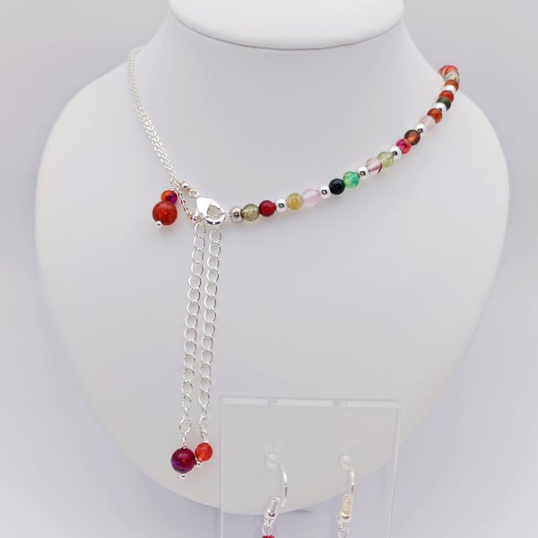 Multi purpose handmade necklace, Bracelet, earrings, Gemstone Necklace bracelets