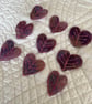 9 Free Motion Embroidery Heart Organza Embellishments Card Making Textiles - Image 2