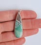 Aquaprase and silver pendant - Image 2