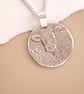Cow Engraved Sterling Silver Coin Necklace - Image 7