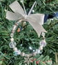 Beaded Ring Christmas Tree Decoration - Ice and Snow - Image 3