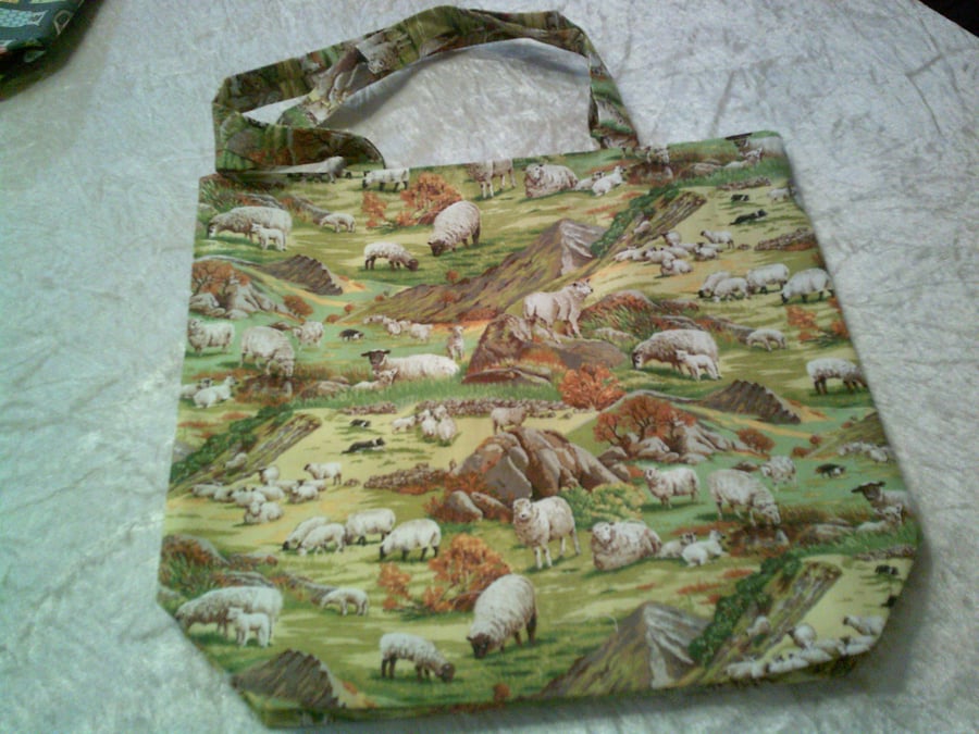 Sheep on the Fells Fabric Bag