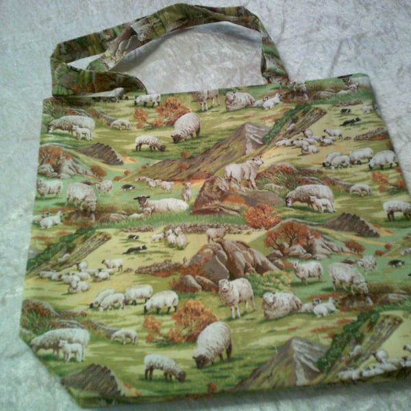 Sheep on the Fells Fabric Bag