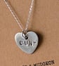 Fine Silver Cunt Necklace