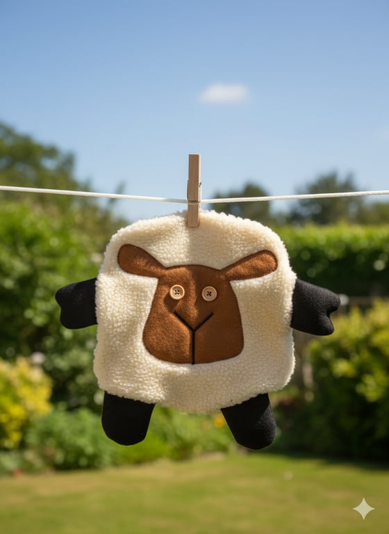 Sheep design peg bag