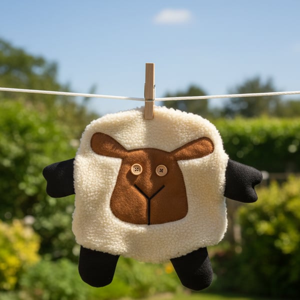 Sheep design peg bag