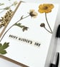 Mother's day, Handmade Real Pressed Flower, Geum, Greeting Card - Image 2