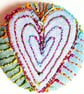 Buttons 1 inch button Hand Dyed Silks and Cottons Free Machine Embroidery Button