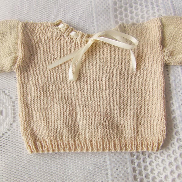 Ribbon Tied Cotton Vest for Baby, Baby Shower Gift, Christening Gift