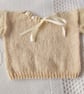 Ribbon Tied Cotton Vest for Baby, Baby Shower Gift, Christening Gift - Image 1