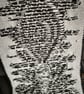 Crochet tapestry wall hanging goth decor deer skull forest cryptid creature  - Image 3