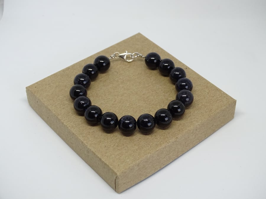 Blue Goldstone Bracelet