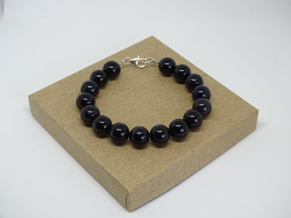 Blue Goldstone Bracelet