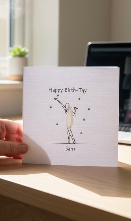Happy Birth-Tay! - Personalised Birthday Card 