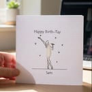 Happy Birth-Tay! - Personalised Birthday Card 